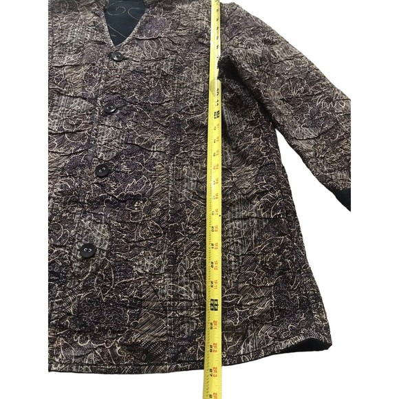 Handmade Reversible Quilted Block Print Jacket Women’s Medium Large M L Black - Picture 16 of 16